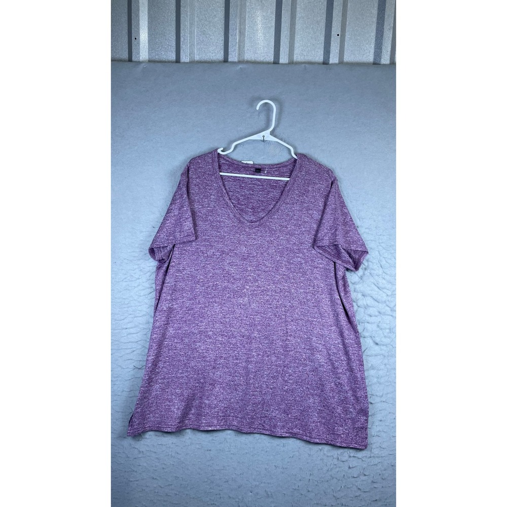 32 Degrees Sleepwear Top Mens XXL Purple New V-Neck Space Dye T3SLP4S7CO